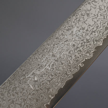 Hitohira Imojiya TH Damascus Sujihiki 270mm Pakka Handle (Red)