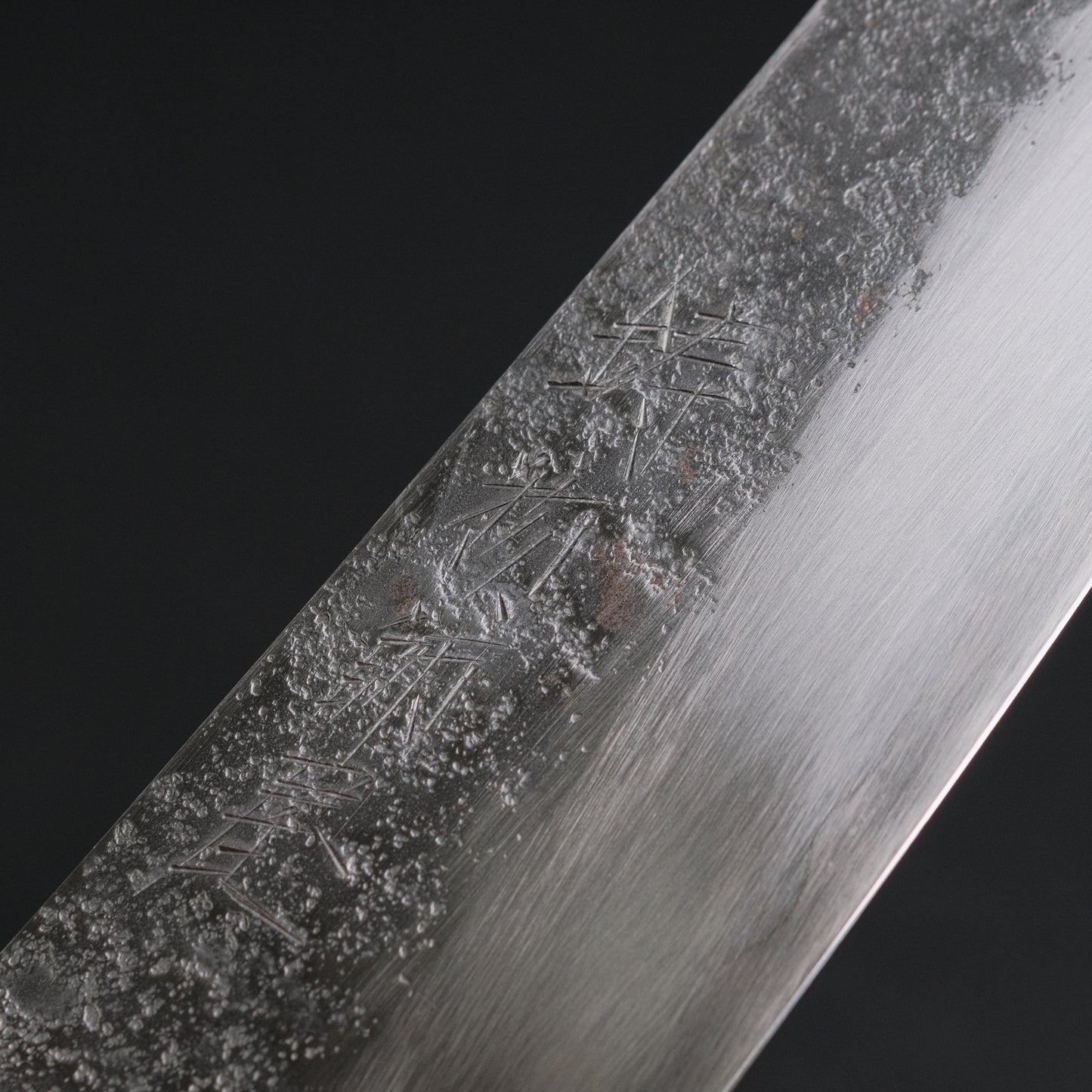Hitohira Imojiya TH Silver #3 Nashiji Gyuto 210mm Ebony Handle