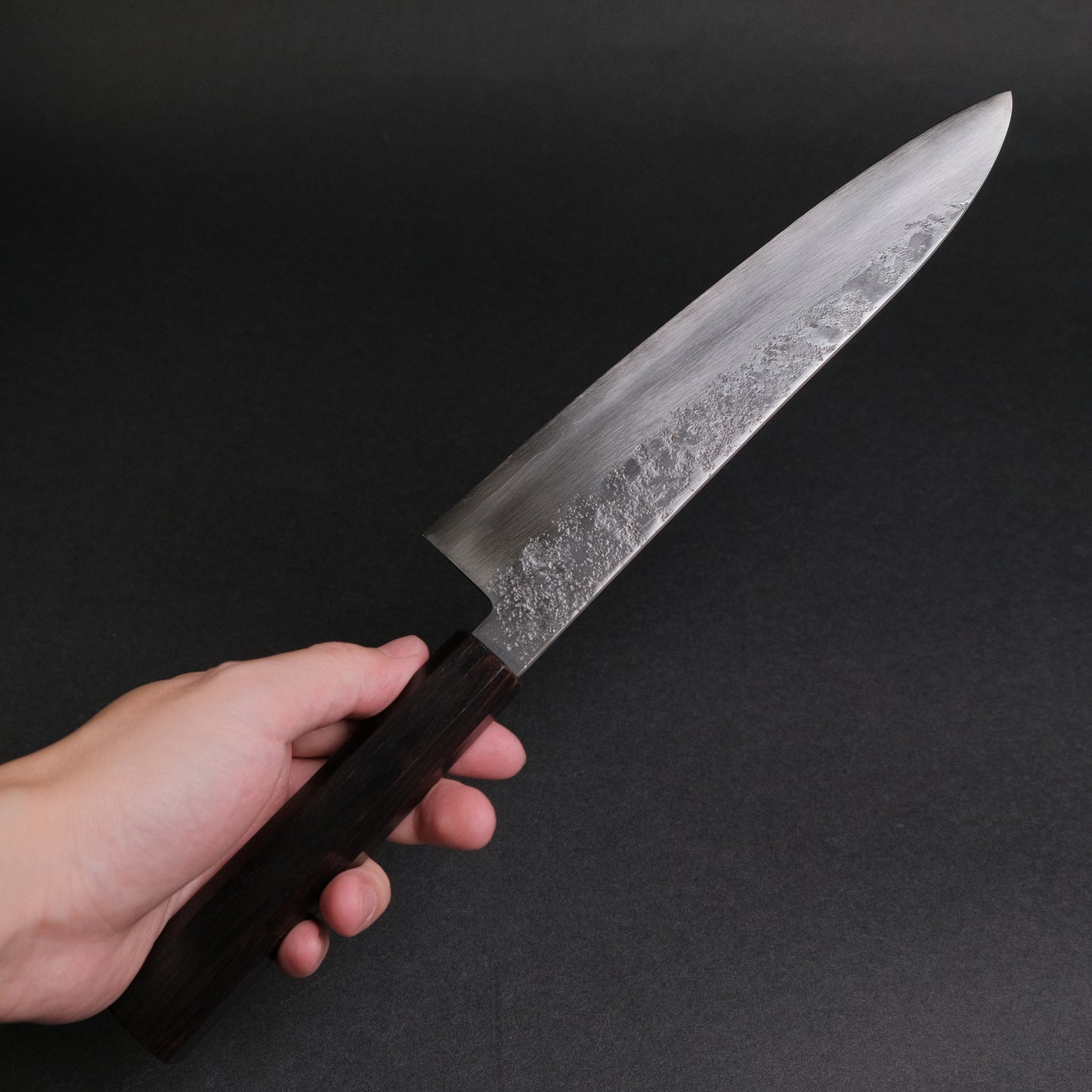 Hitohira Imojiya TH Silver #3 Nashiji Gyuto 210mm Ebony Handle