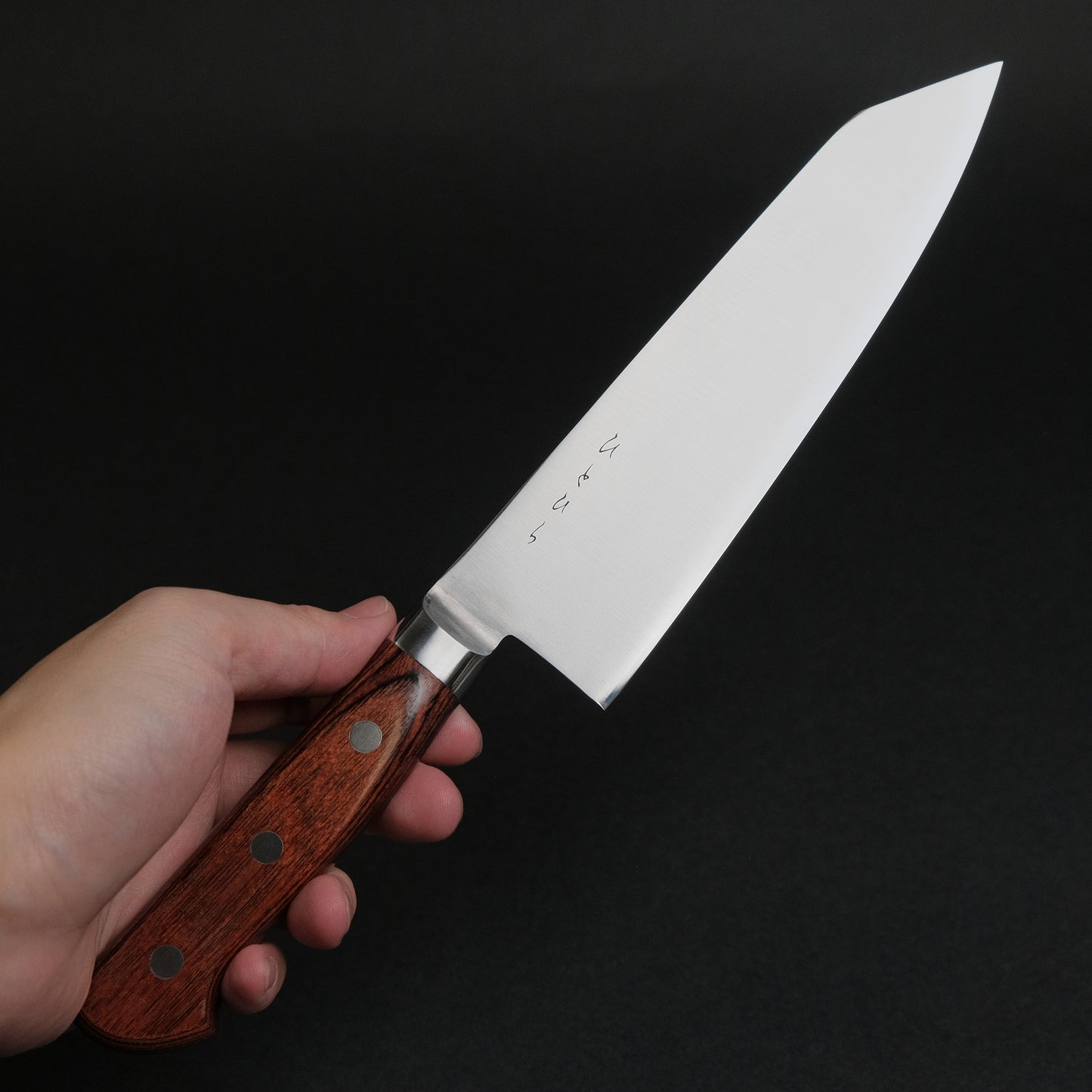 Hitohira KH Stainless Bunka 180mm Imitation Mahogany Handle