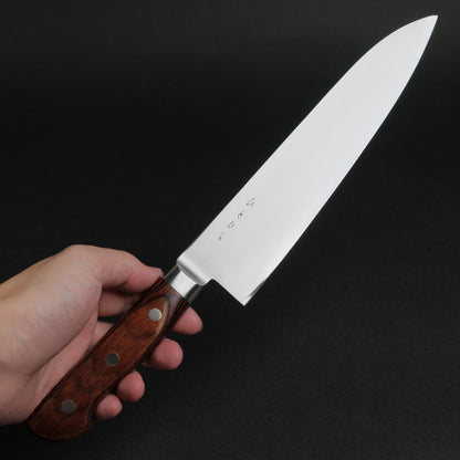 Hitohira KH Stainless Gyuto 210mm Imitation Mahogany Handle