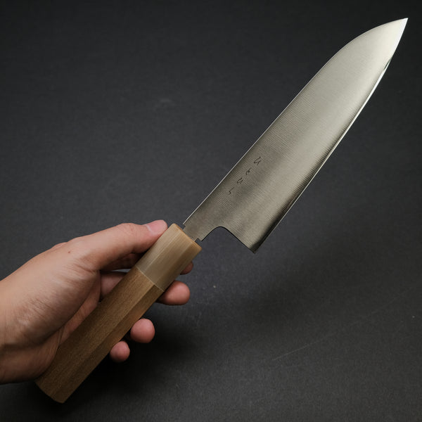 Hitohira KH Stainless Santoku 180mm Ho Wood Handle