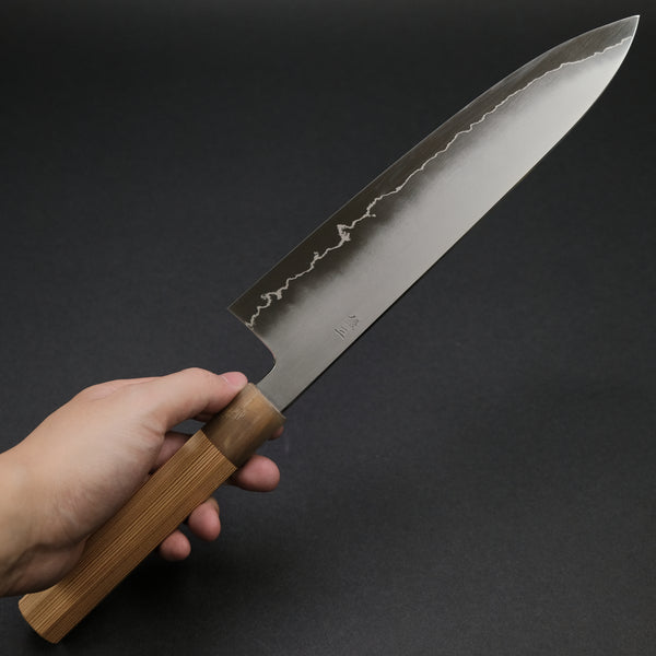 Hitohira Kikuchiyo Izo Silver #3 Gyuto 240mm Yakusugi Cedar Handle