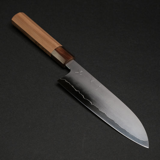 Hitohira Kikuchiyo Izo Silver #3 Santoku Yakusugi Cedar Handle