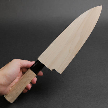 Hitohira Kikuchiyo Manzo Blue #2 Deba 180mm Ho Wood Handle (Saya)