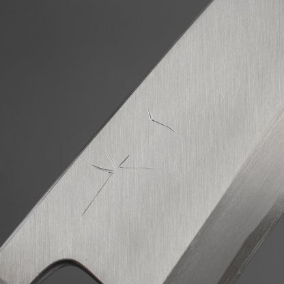 Hitohira Kikuchiyo Manzo Blue #2 Deba 180mm Ho Wood Handle (Saya)