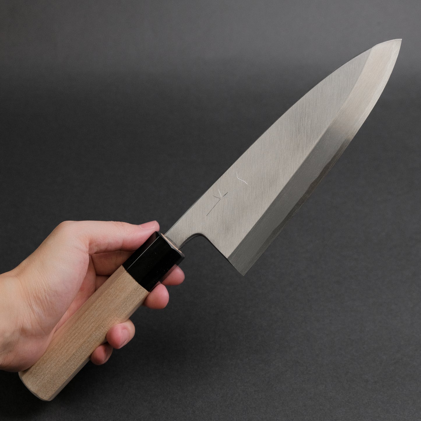 Hitohira Kikuchiyo Manzo Blue #2 Deba 180mm Ho Wood Handle (Saya)