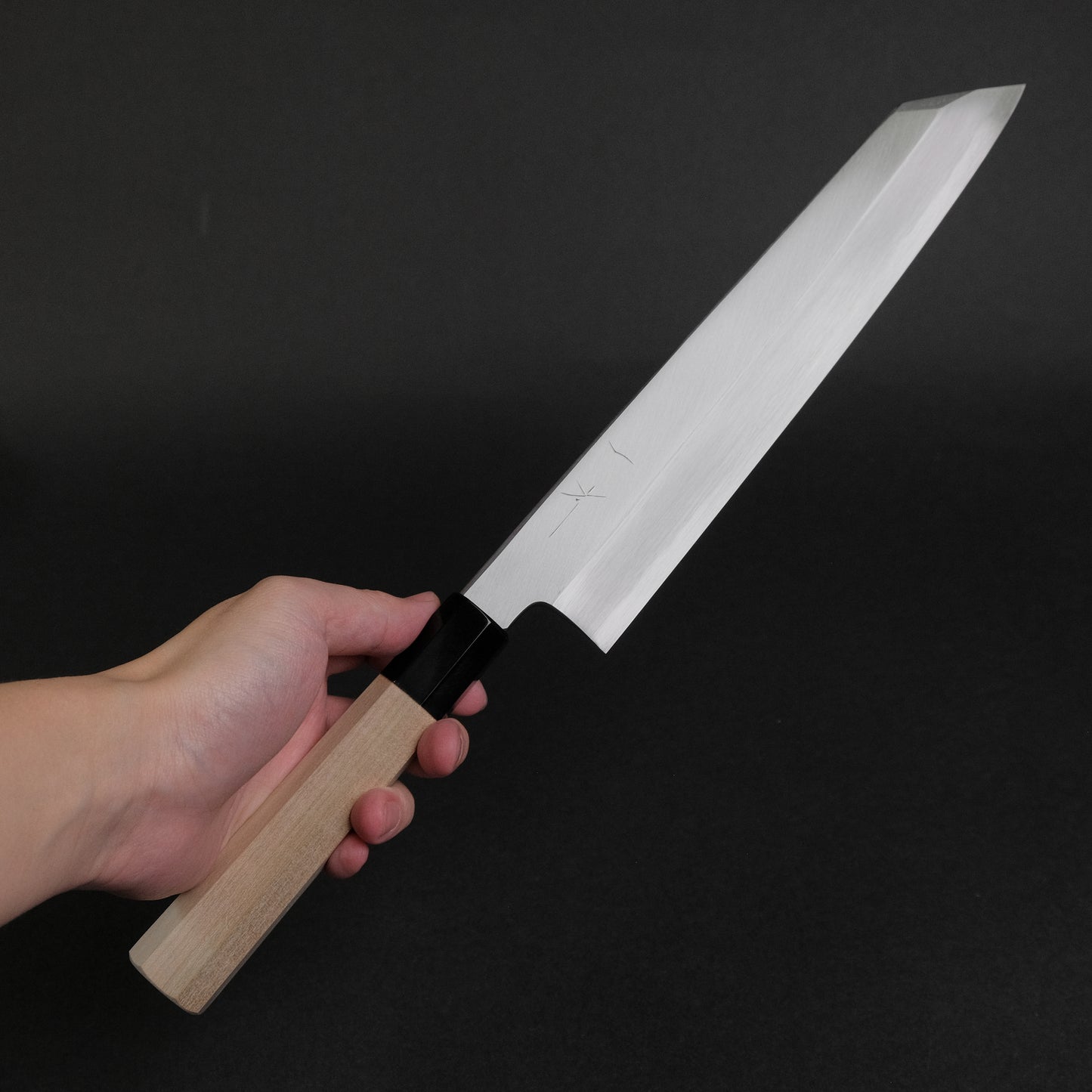 Hitohira Kikuchiyo Mosuke Blue #2 Kiritsuke 240mm Ho Wood Handle (Saya)