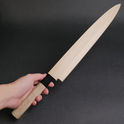 Hitohira Kikuchiyo Mosuke Silver #3 Yanagiba 300mm Ho Wood Handle (Saya)