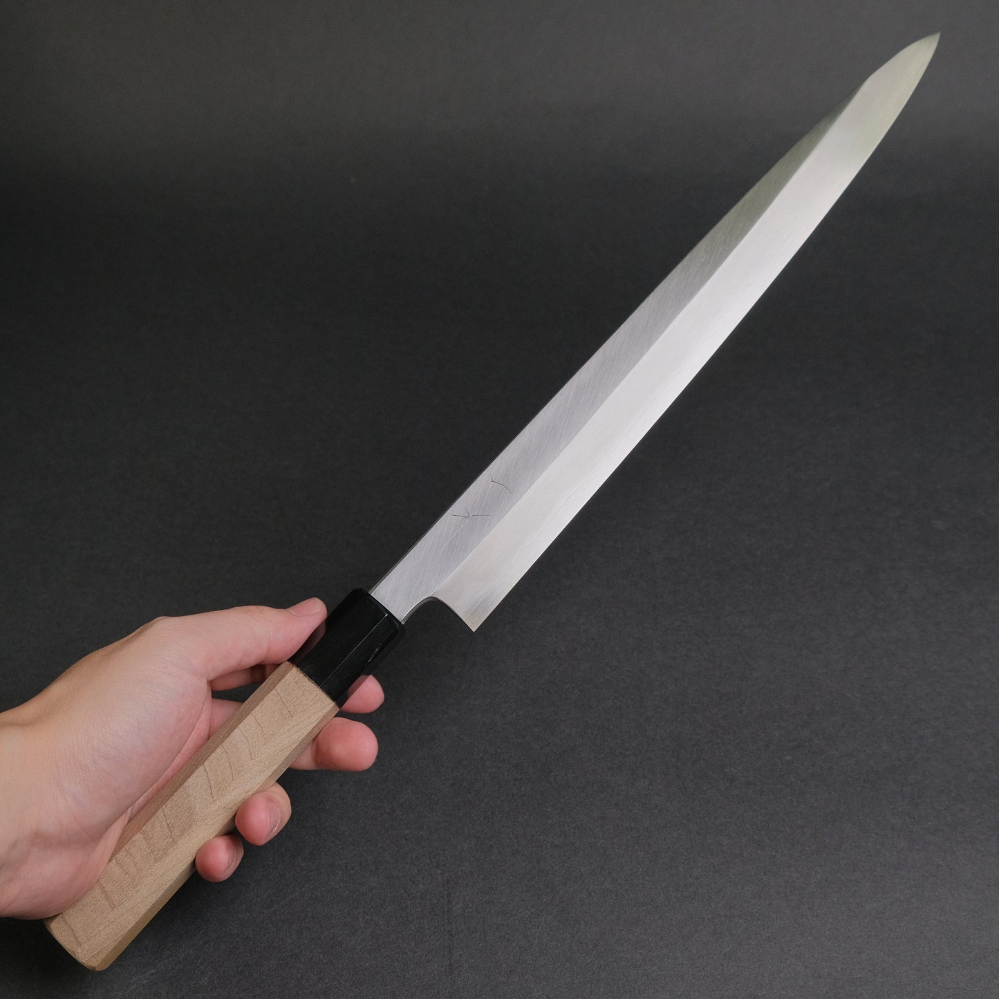 Hitohira Kikuchiyo Mosuke Silver #3 Yanagiba 300mm Ho Wood Handle (Saya)