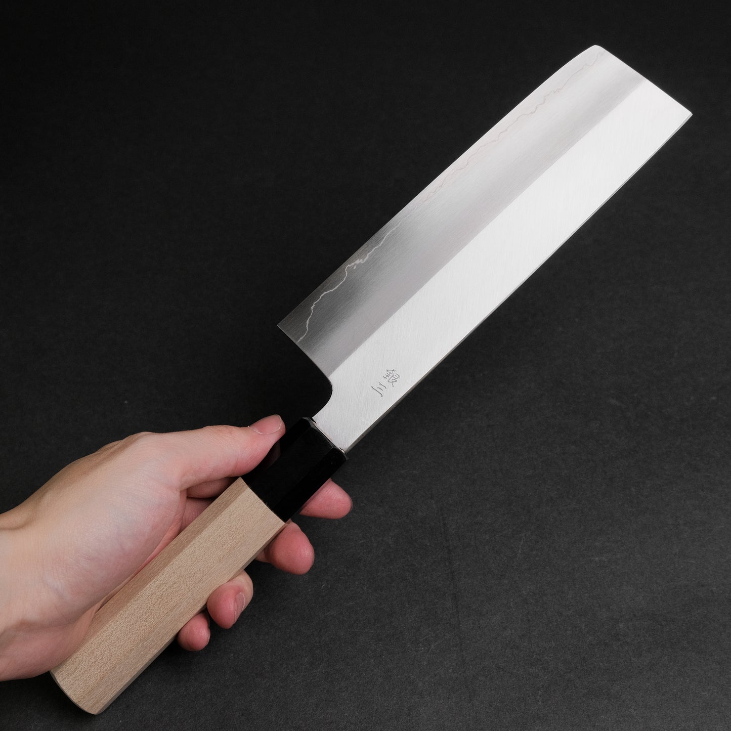 Hitohira Kikuchiyo Ren Silver #3 Nakiri 180mm Ho Wood Handle
