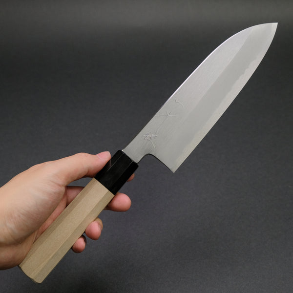 Hitohira Kikuchiyo Ren White #2 Santoku 180mm Ho Wood Handle