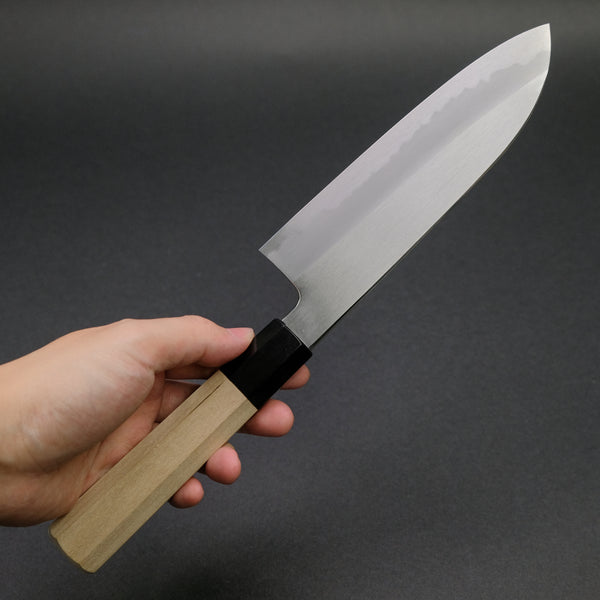 Hitohira Kikuchiyo Ren White #2 Santoku 180mm Ho Wood Handle