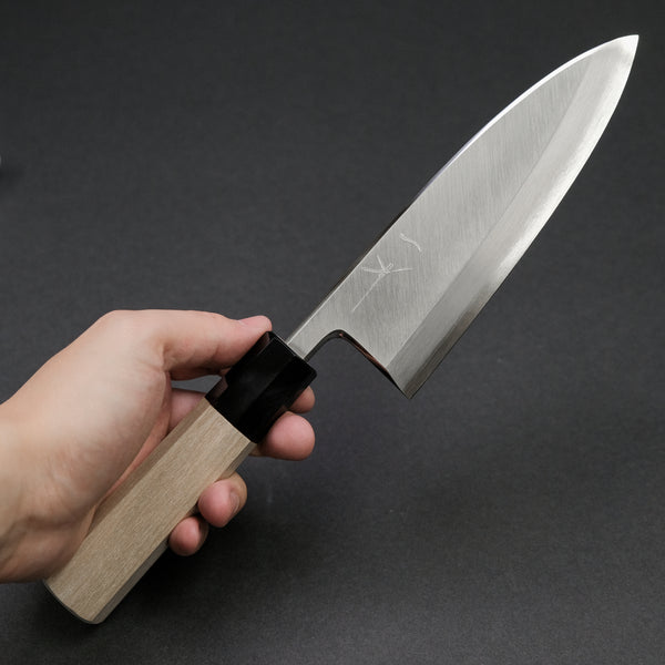 Hitohira Kikuchiyo Rikichi Silver #3 Deba 150mm Ho Wood Handle (Saya)