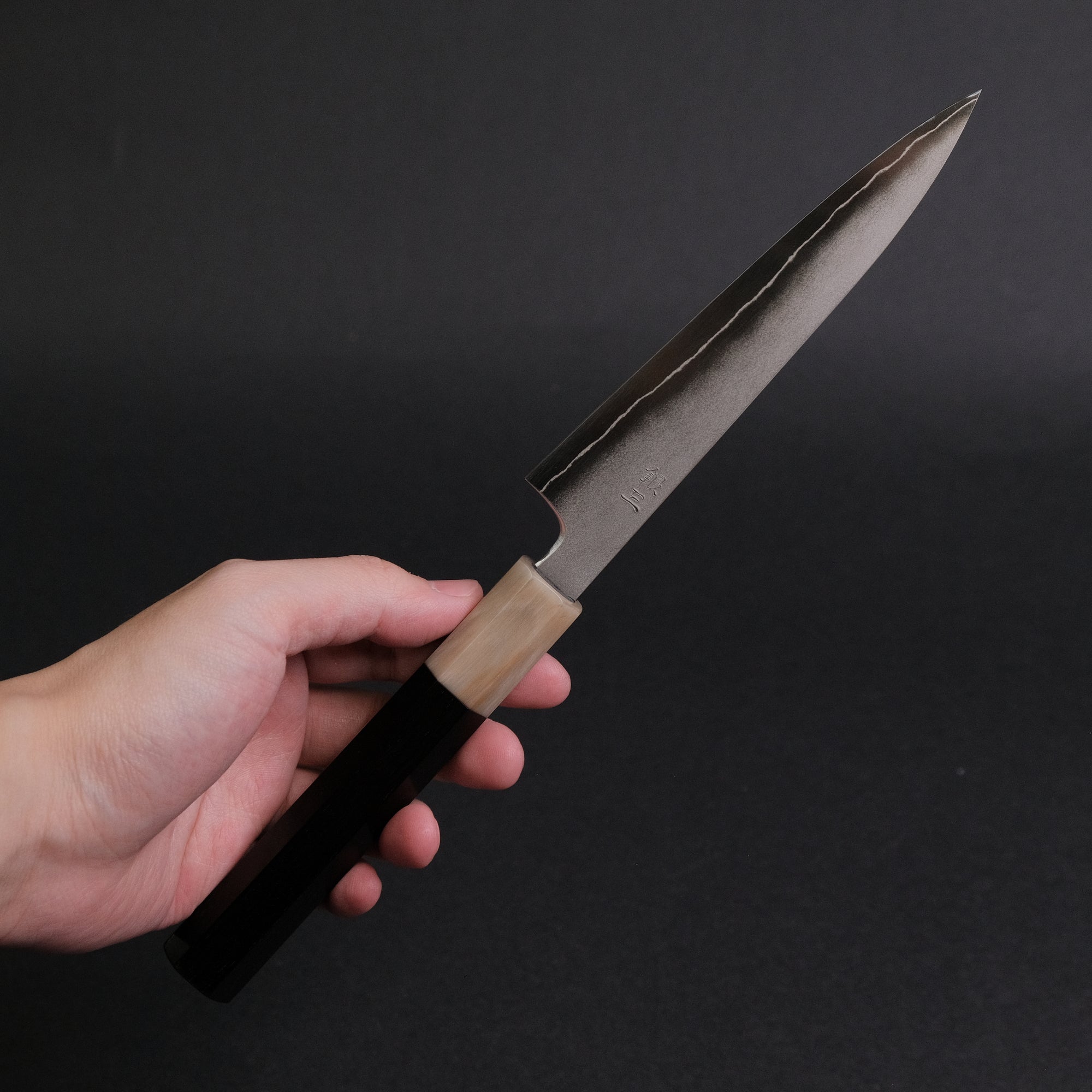 Hitohira Nakagawa Yohei Ginsan Kasumi Petty 150mm Ebony Handle