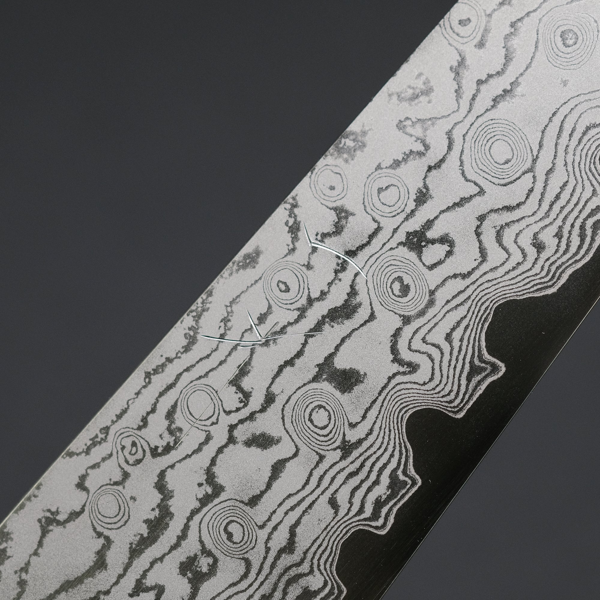 Hitohira Kikuchiyo Yohei VG-10 Damascus Gyuto 210mm Ebony Handle (Limited)