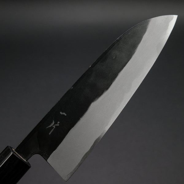 Hitohira MS Kurouchi Blue #2 Santoku 165mm Rosewood Handle