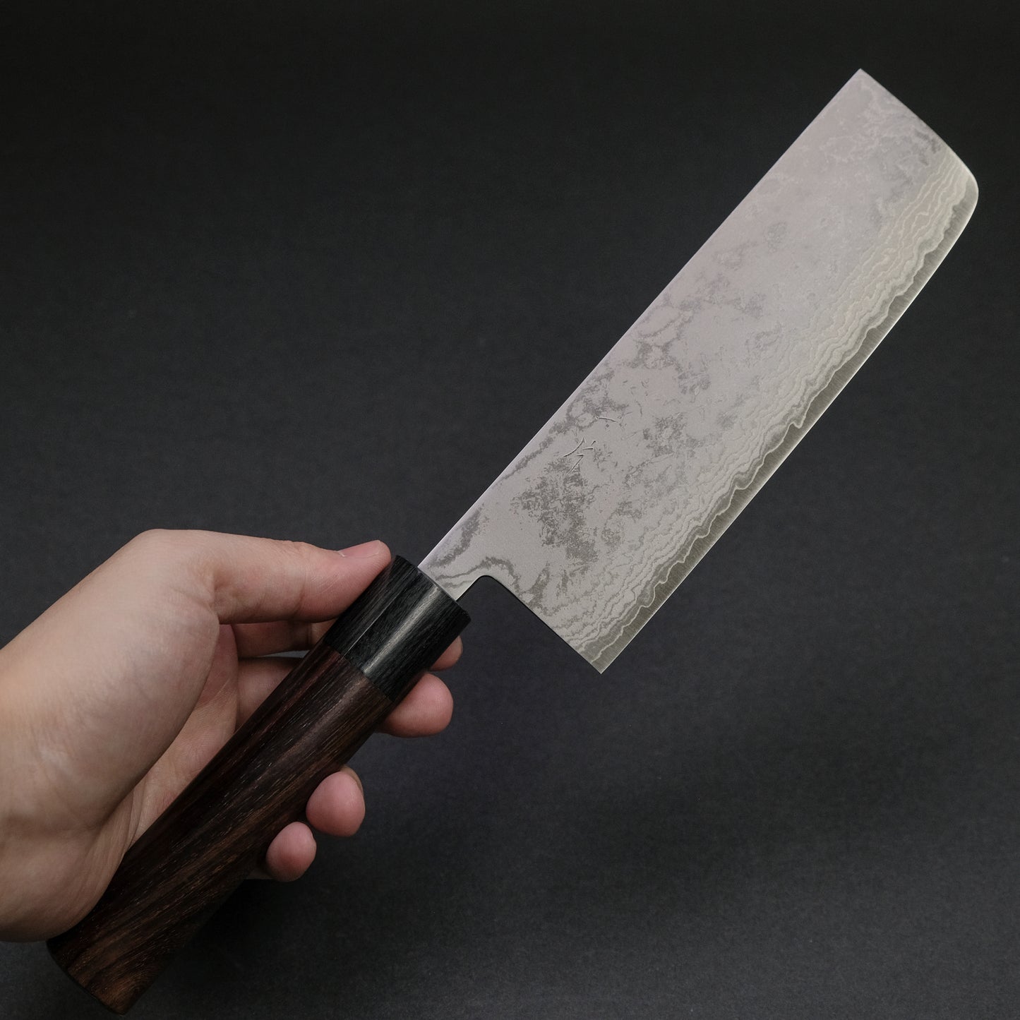 Hitohira NM Damascus Nakiri 165mm Rosewood Handle