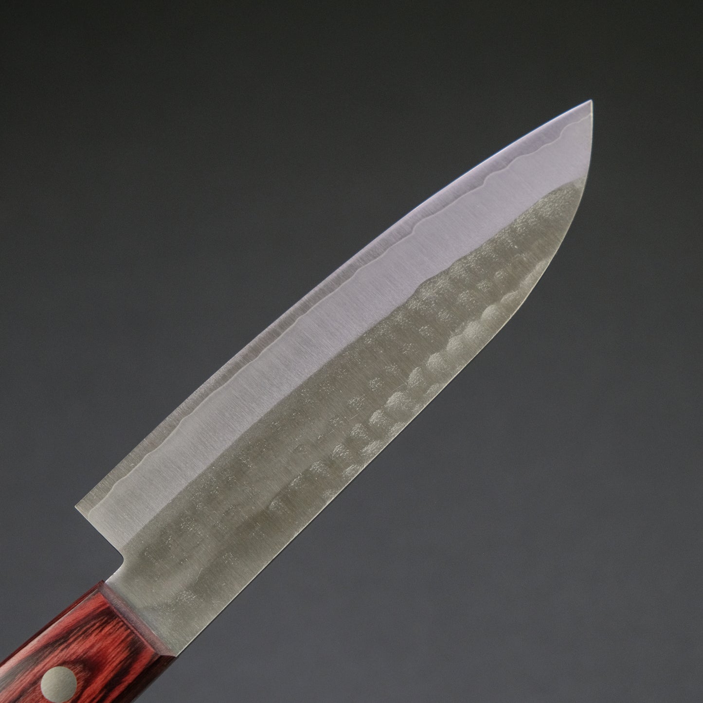 Hitohira NM Small Santoku 130mm Red Pakka Handle (No Bolster)