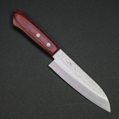 Hitohira NM Small Santoku 130mm Red Pakka Handle (No Bolster)