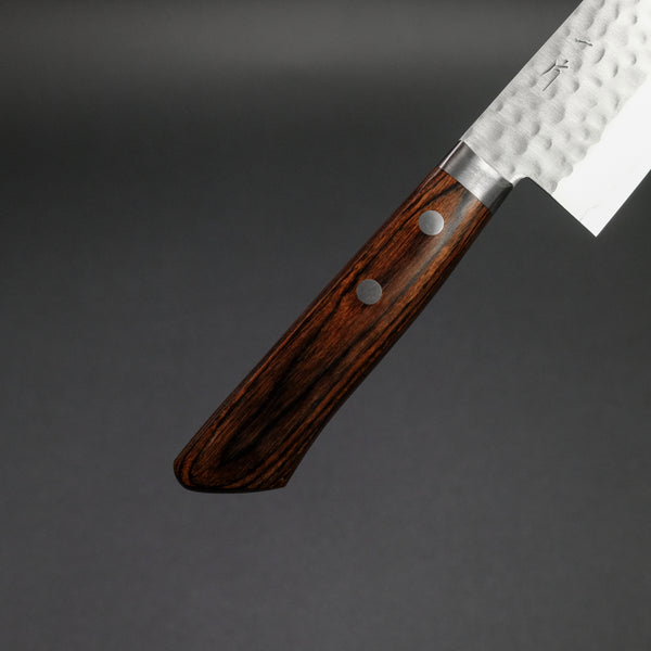 Hitohira NM Tsuchime Santoku Imitation Mahogany Handle
