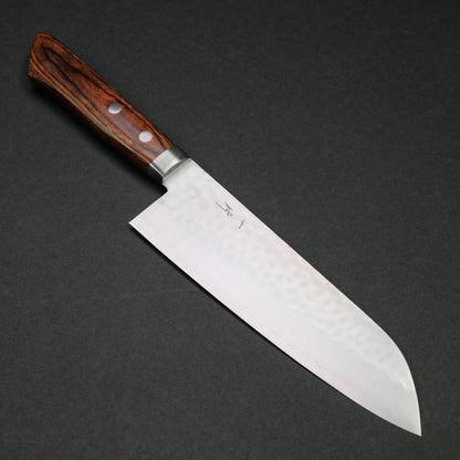 Hitohira NM Tsuchime Santoku Imitation Mahogany Handle