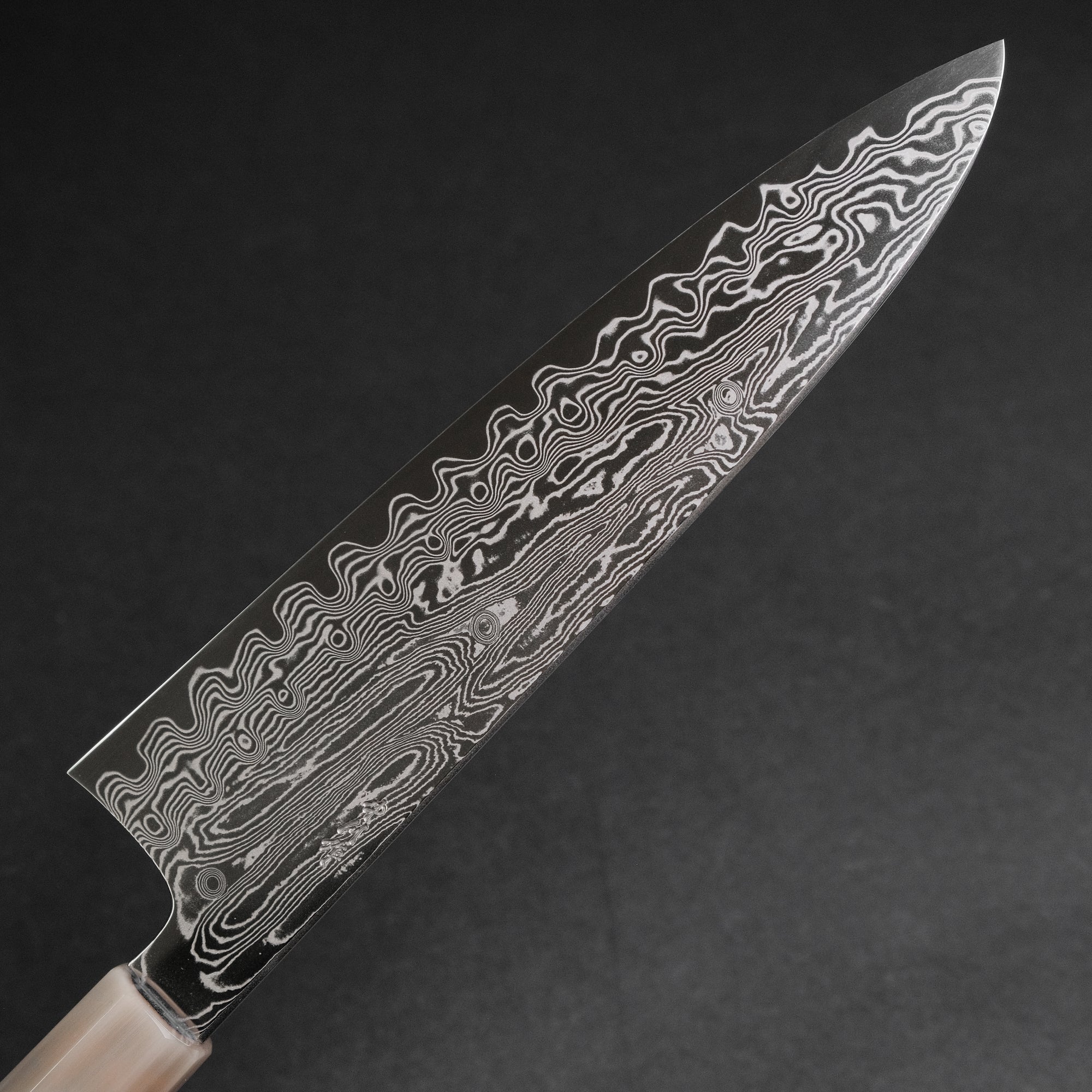 Hitohira Nakagawa Rou SG STRIX Damascus Gyuto 210mm Ebony Handle