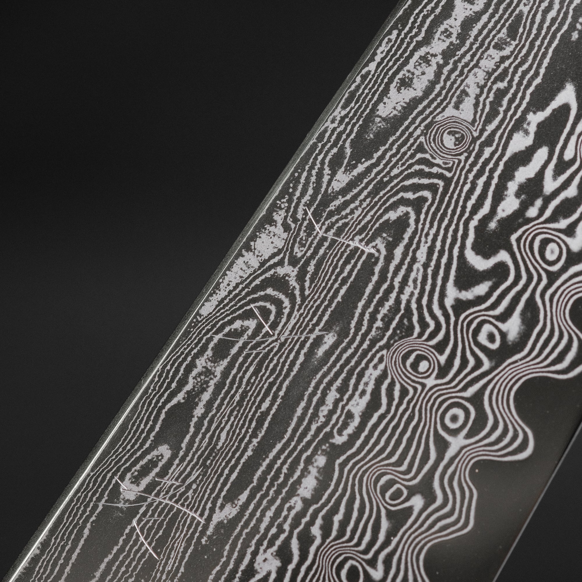 Hitohira Nakagawa Rou SG STRIX Damascus Gyuto 210mm Ebony Handle