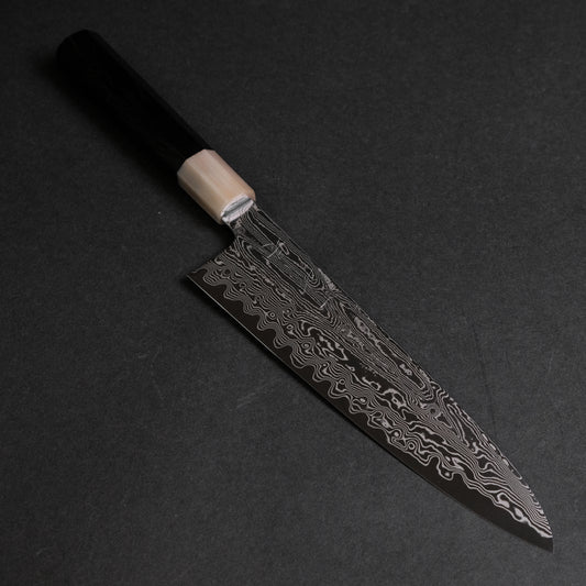 Hitohira Nakagawa Rou SG STRIX Damascus Gyuto 210mm Ebony Handle