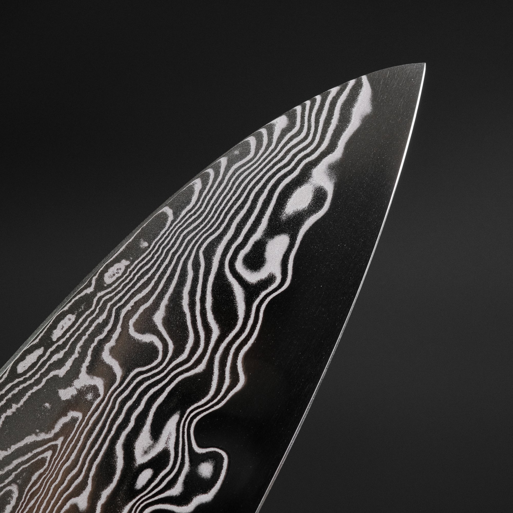 Hitohira Nakagawa Rou SG STRIX Damascus Gyuto 210mm Ebony Handle