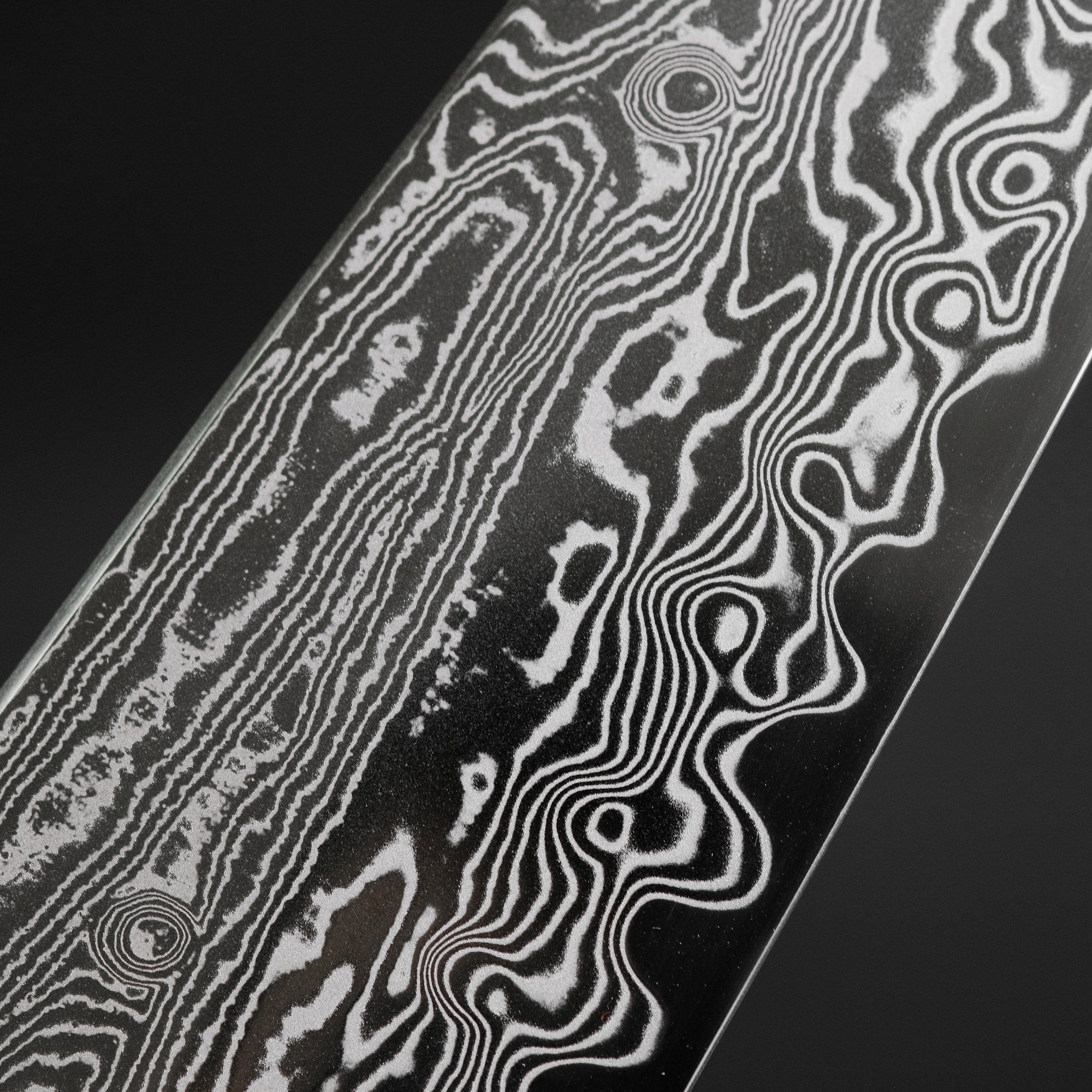 Hitohira Nakagawa Rou SG STRIX Damascus Gyuto 210mm Ebony Handle