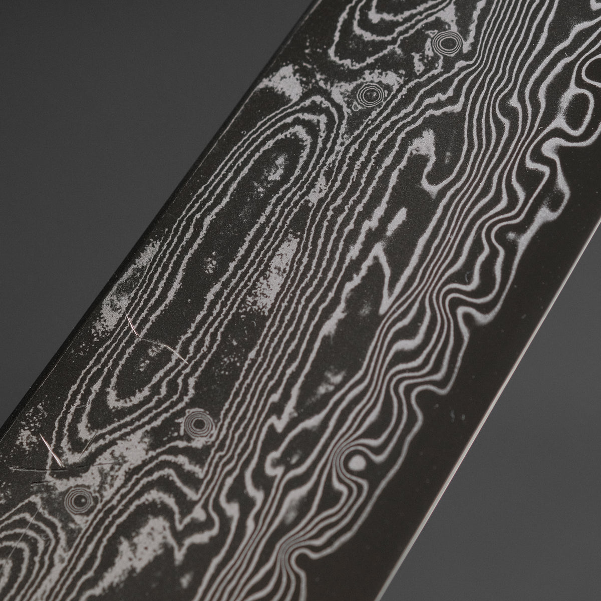 Hitohira Nakagawa Rou SG STRIX Damascus Gyuto 240mm Ebony Handle