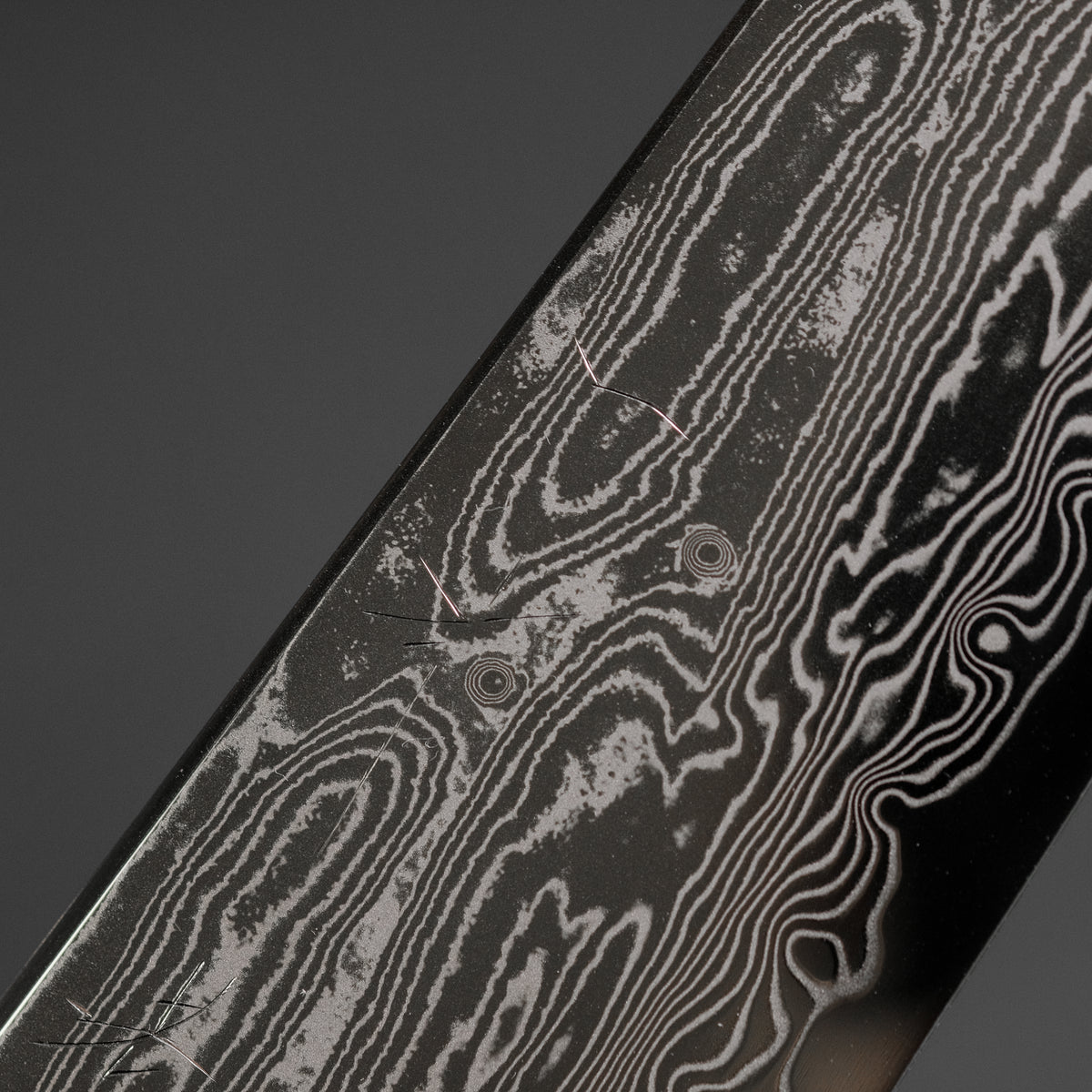Hitohira Nakagawa Rou SG STRIX Damascus Gyuto 240mm Ebony Handle
