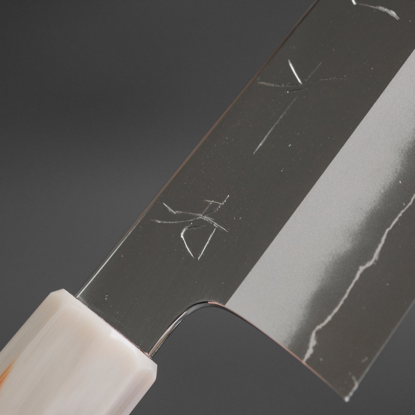 Hitohira Nakagawa Rou Silver #3 Mirror Polished Gyuto 240mm Ebony Handle