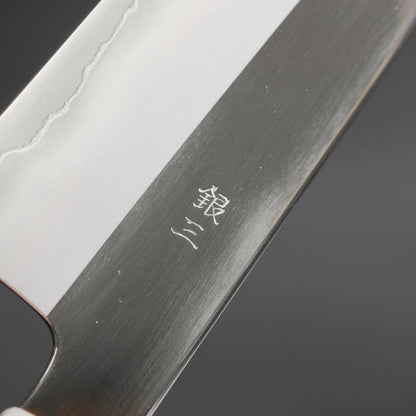 Hitohira Nakagawa Rou Silver #3 Mirror Polished Gyuto 240mm Ebony Handle