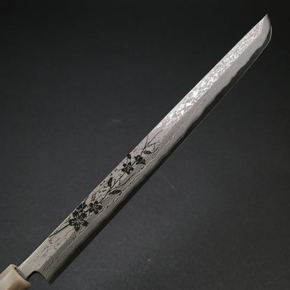 Hitohira Sakura Damascus Sakimaru Takobiki 300mm Sakura Handle (Saya)