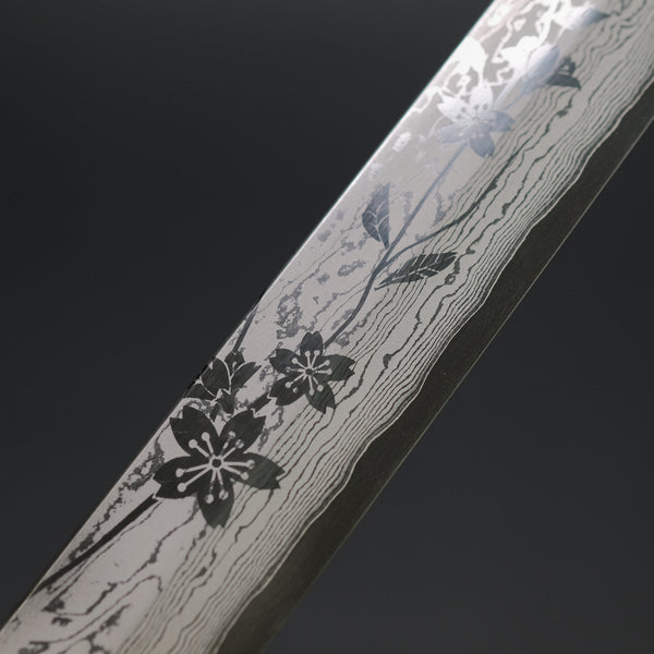 Hitohira Sakura Damascus Sakimaru Takobiki 300mm Sakura Handle (Saya)