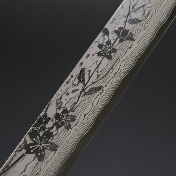 Hitohira Sakura Damascus Sakimaru Takobiki 300mm Sakura Handle (Saya)