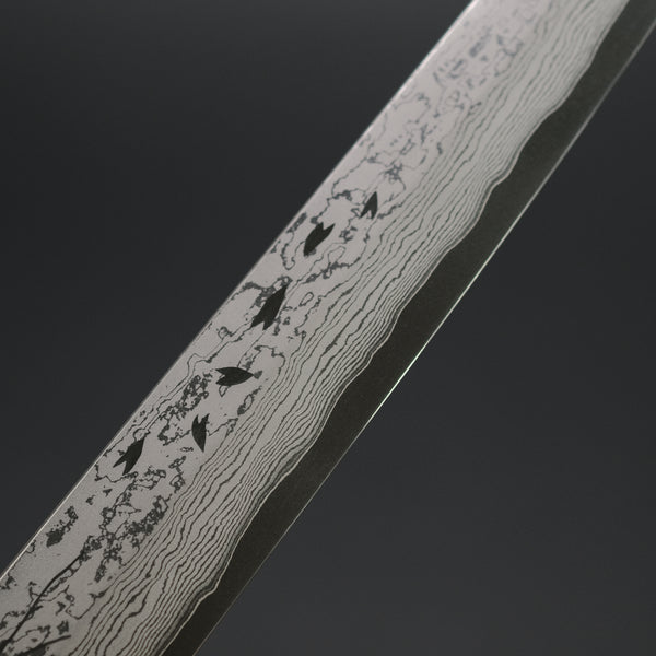 Hitohira Sakura Damascus Sakimaru Takobiki 300mm Sakura Handle (Saya)
