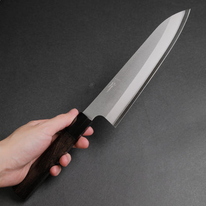 Hitohira Silver #3 Nashiji Gyuto 210mm Ebony Handle