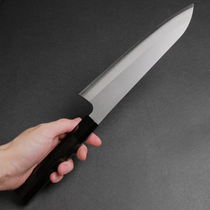Hitohira Silver #3 Nashiji Gyuto 210mm Ebony Handle