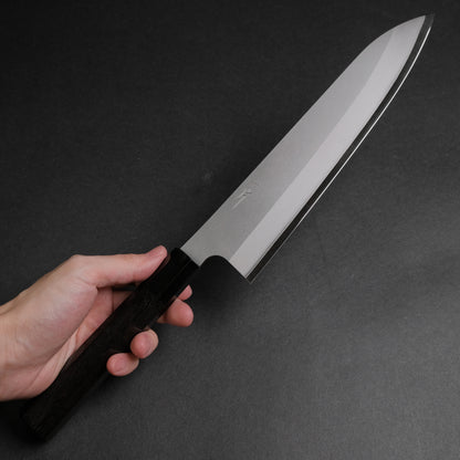 Hitohira Silver #3 Nashiji Gyuto 240mm Ebony Handle