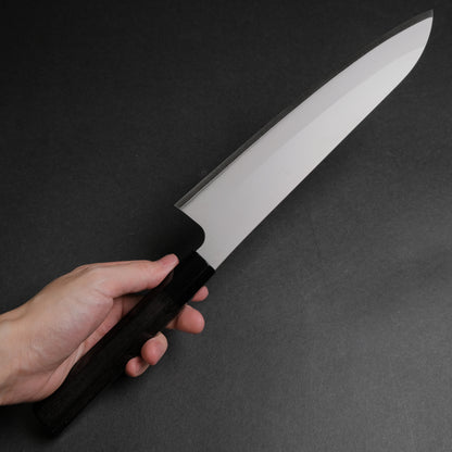 Hitohira Silver #3 Nashiji Gyuto 240mm Ebony Handle