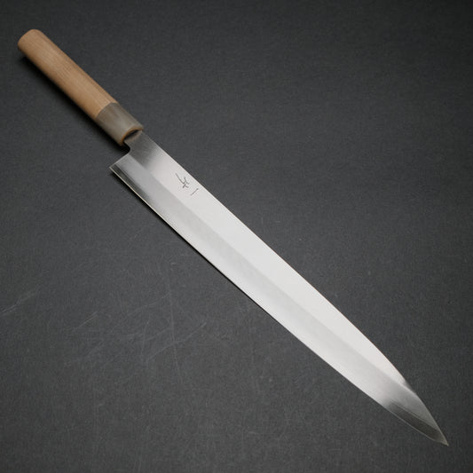 Hitohira Silver #3 Yanagiba 300mm Ho Wood Handle (D-Shape)