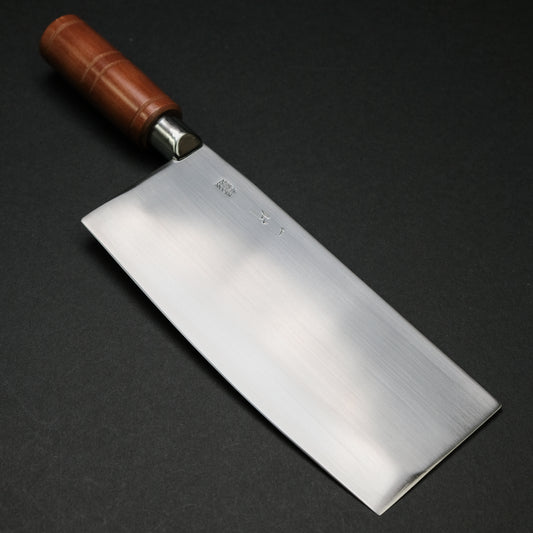 Hitohira Stainless Clad Chinese Cleaver 200mm Beechwood Handle