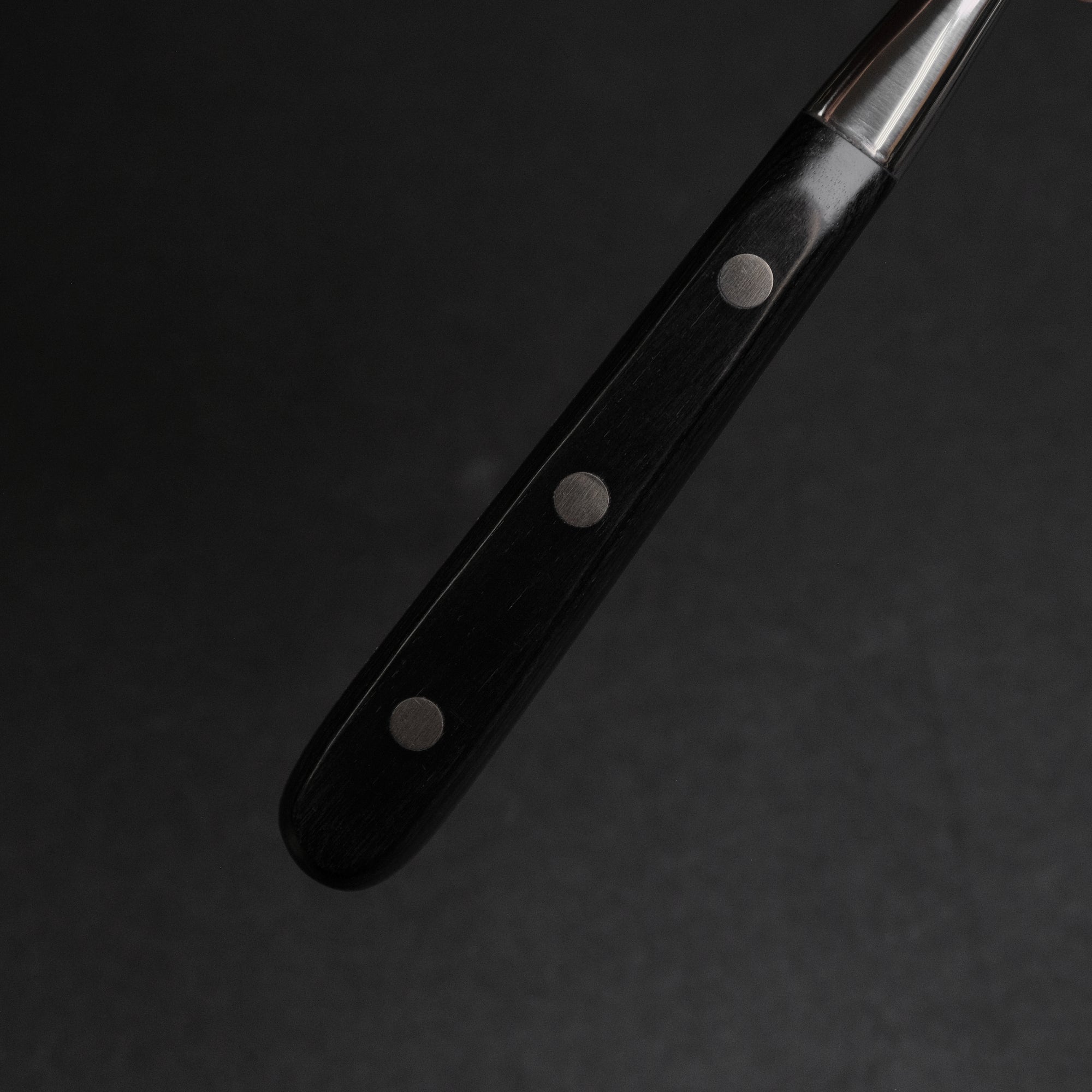 Hitohira Straight Carving Fork Black Pakka Handle