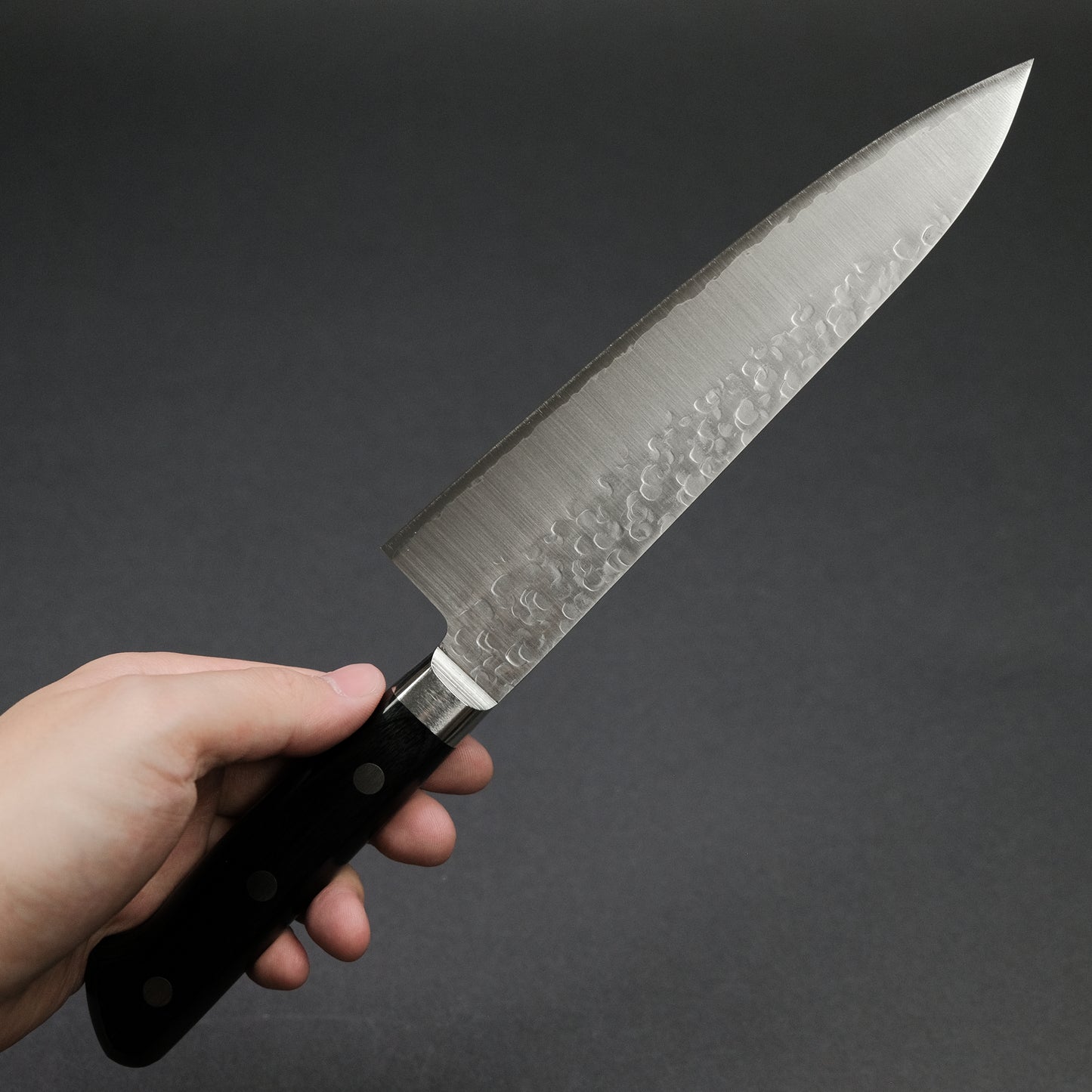 Hitohira T10 Tsuchime Gyuto 180mm Pakka Handle