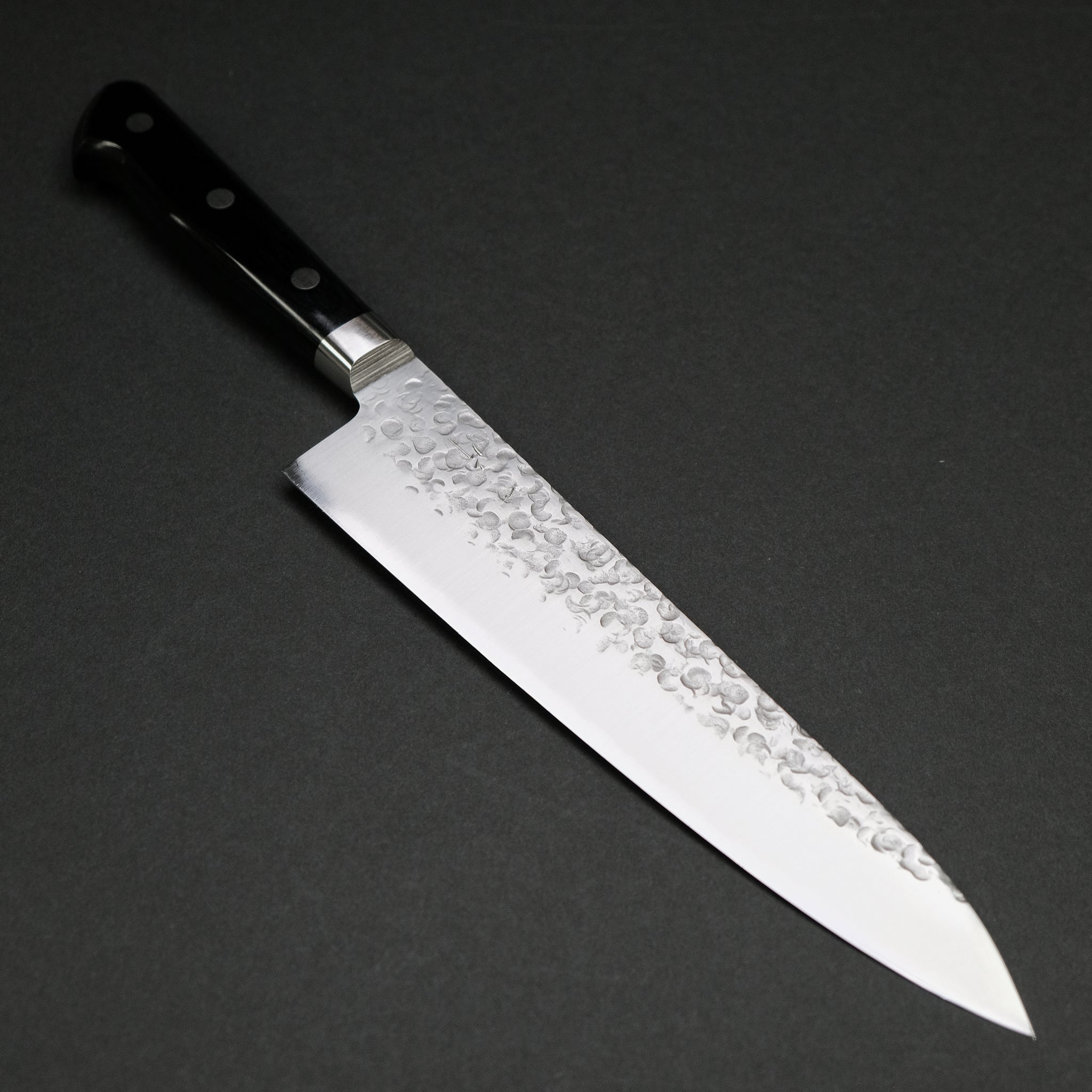 Hitohira T10 Tsuchime Gyuto 210mm Pakka Handle