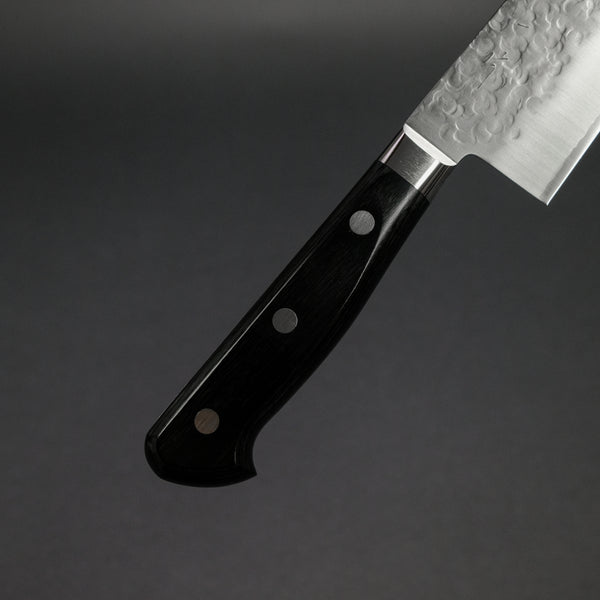 Hitohira T10 Tsuchime Santoku 165mm Pakka Handle