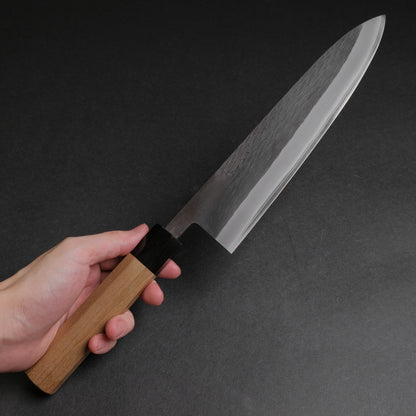 Hitohira TD Blue #2 Stainless Clad Kurouchi Gyuto 240mm Ho Wood Handle
